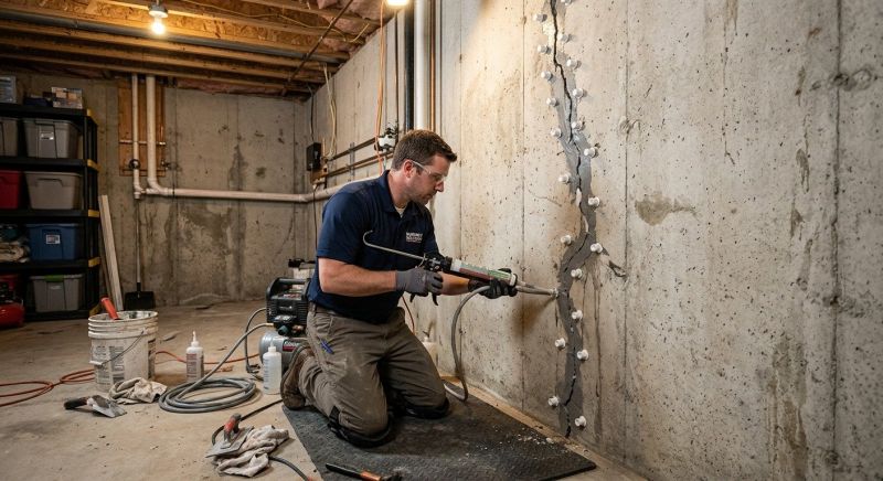 Basement Crack Repair in Severna Park, MD