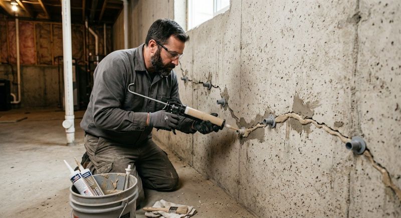 Cracked Foundation Repair in Crofton, MD
