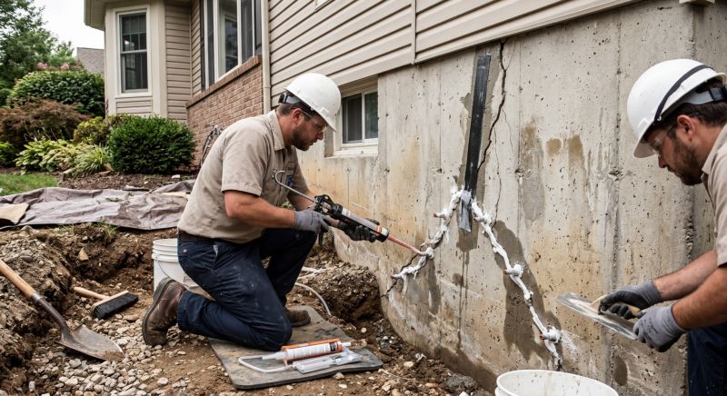Cracked Foundation Repair in Deale, MD