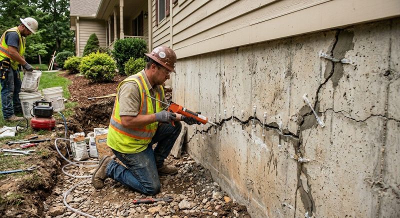 Cracked Foundation Repair in Elkridge, MD