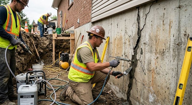 Cracked Foundation Repair in Ellicott City, MD