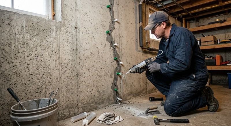 Foundation Crack Repair in Gambrills, MD