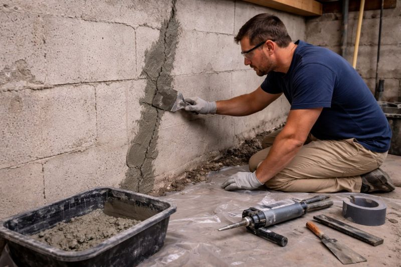 Foundation Crack Repair in Hanover, MD
