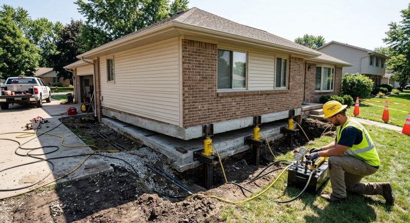 Foundation Lifting in Howard County, MD