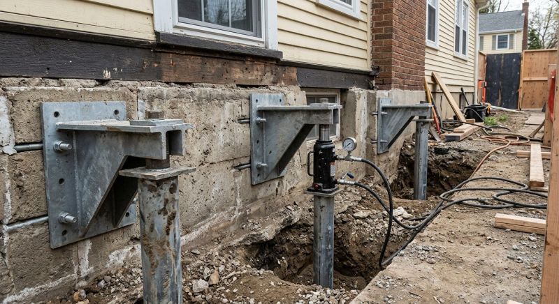Foundation Pier Leveling in Severna Park, MD
