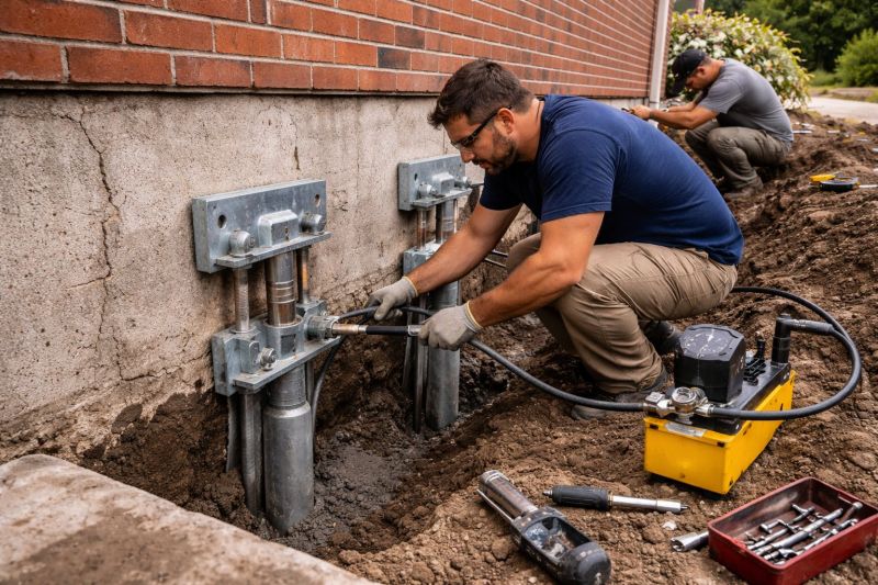 Foundation Pier Repair in Severna Park, MD