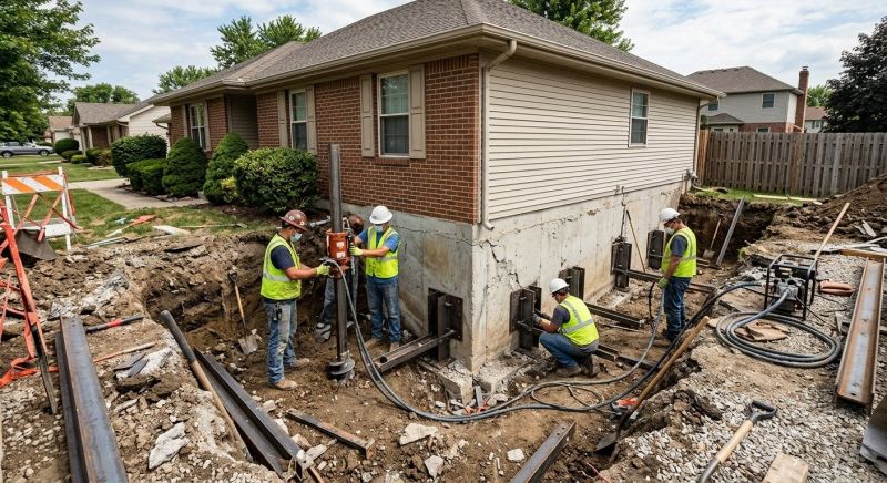 Foundation Pier Repair in Severna Park, MD