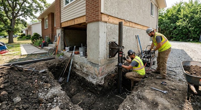 Foundation Pier Repair in Severna Park, MD