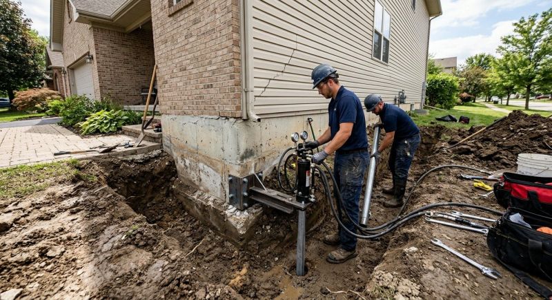 Foundation Settlement Repair in Severna Park, MD