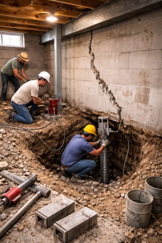 Foundation Structural Repair in Severna Park, MD