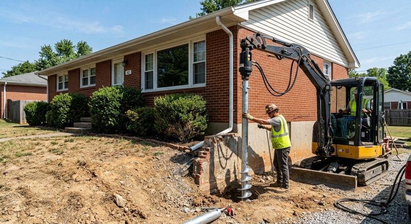 Helical Pile Installation in Severna Park, MD