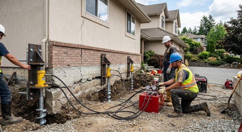 Sinking Foundation Lifting in Severna Park, MD