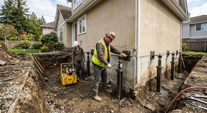 Sinking Foundation Repair in Hyattsville, MD