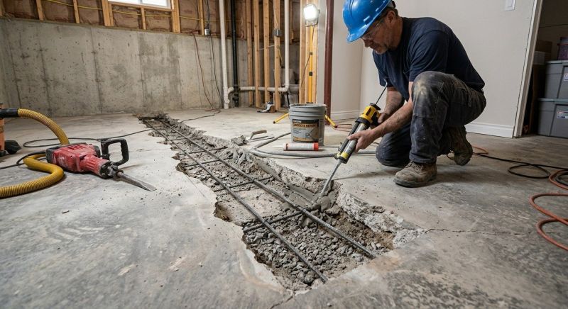 Slab Foundation Repair in Severna Park, MD